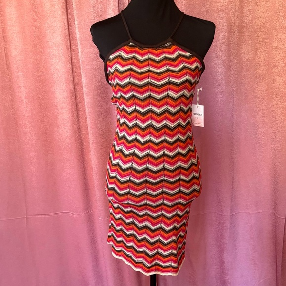 Forever 21 Dresses & Skirts - Crochet bodycon halter dress SZ M